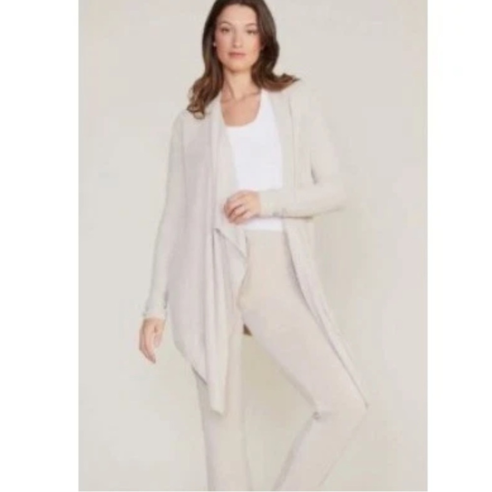 NWT Barefoot Dreams Cozy Chic Lite Island Wrap-stone 903 L-XL cozy soft cardigan